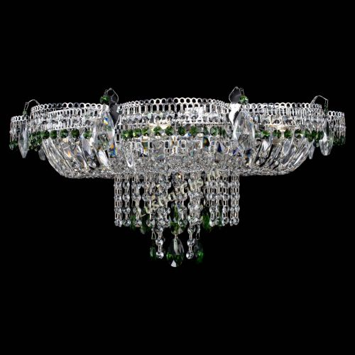 Люстра Камея №1 зеленая в Сочи Гусь Хрустальный