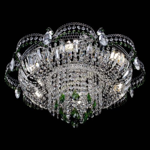 Люстра Камея №1 зеленая в Сочи Гусь Хрустальный