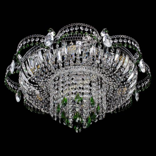 Люстра Камея №1 зеленая в Сочи Гусь Хрустальный