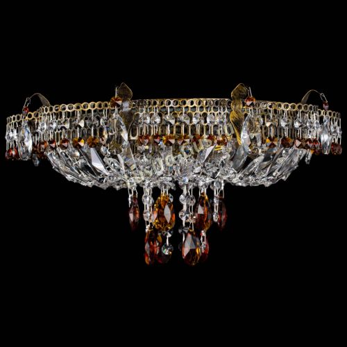 Люстра Камея №4 под бронзу чайная в Сочи Гусь Хрустальный