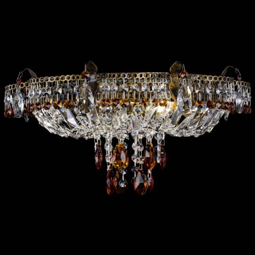 Люстра Камея №4 под бронзу чайная в Сочи Гусь Хрустальный