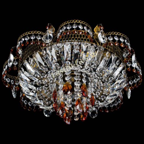 Люстра Камея №4 под бронзу чайная в Сочи Гусь Хрустальный