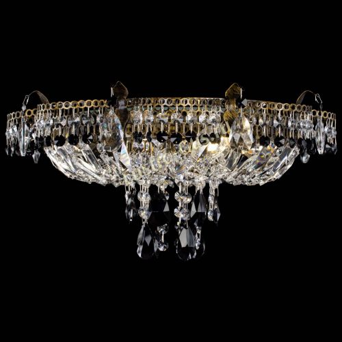 Люстра Камея №4 под бронзу черная в Сочи Гусь Хрустальный