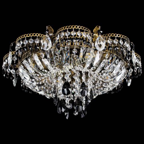 Люстра Камея №4 под бронзу черная в Сочи Гусь Хрустальный