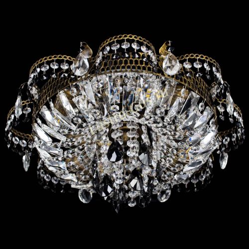 Люстра Камея №4 под бронзу черная в Сочи Гусь Хрустальный