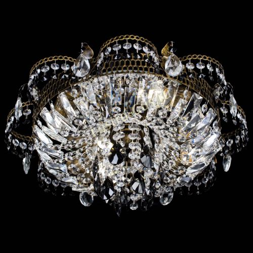 Люстра Камея №4 под бронзу черная в Сочи Гусь Хрустальный