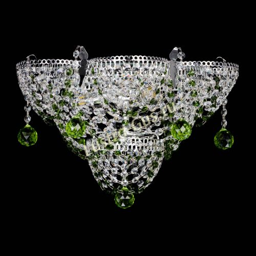 Люстра Камея Анна зеленая в Сочи Гусь Хрустальный