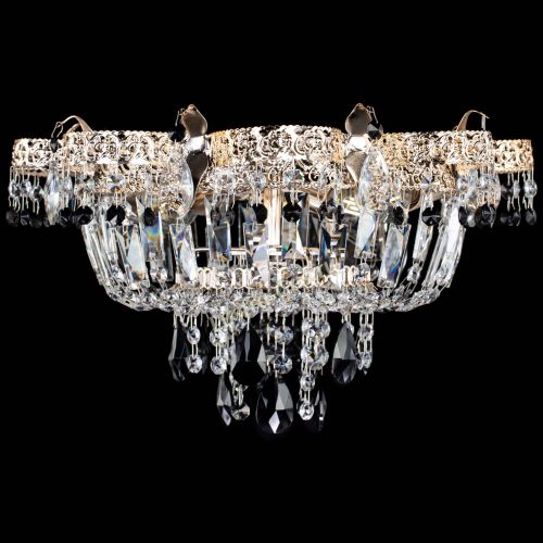 Люстра Камея Флора №4 черная в Сочи Гусь Хрустальный