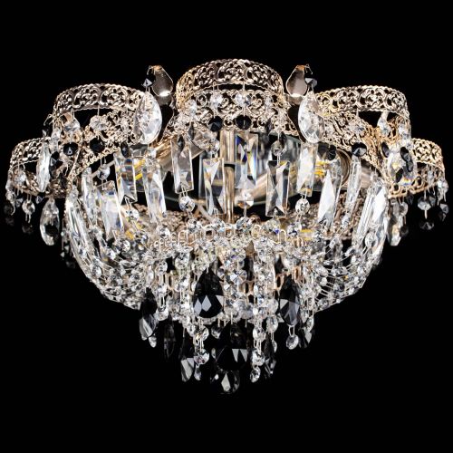 Люстра Камея Флора №4 черная в Сочи Гусь Хрустальный