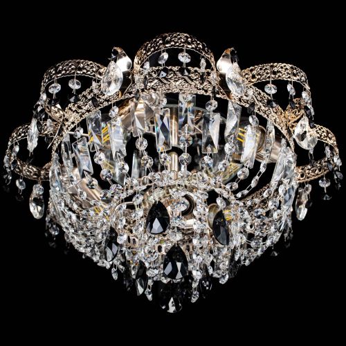 Люстра Камея Флора №4 черная в Сочи Гусь Хрустальный