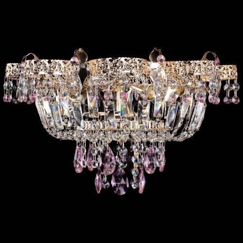 Люстра Камея Флора №4 розовая в Сочи Гусь Хрустальный