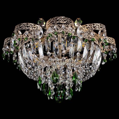 Люстра Камея Флора №4 зеленая в Сочи Гусь Хрустальный