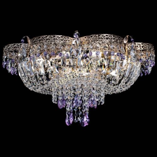 Люстра Камея Флора Журавлик №6 фиолетовая в Сочи Гусь Хрустальный