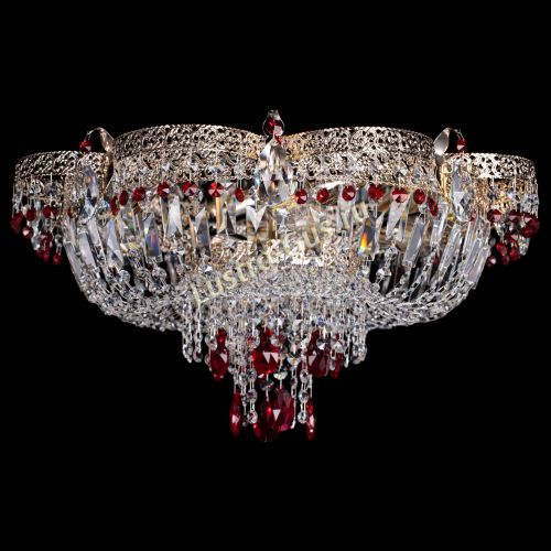 Люстра Камея Флора Журавлик №6 красная в Сочи Гусь Хрустальный