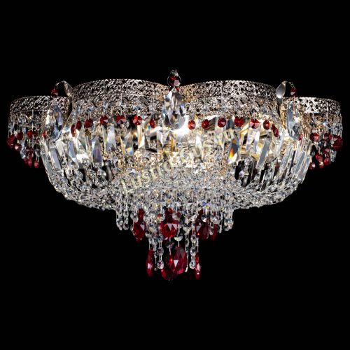 Люстра Камея Флора Журавлик №6 красная в Сочи Гусь Хрустальный