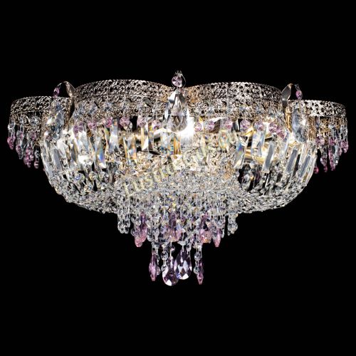 Люстра Камея Флора Журавлик №6 розовая в Сочи Гусь Хрустальный