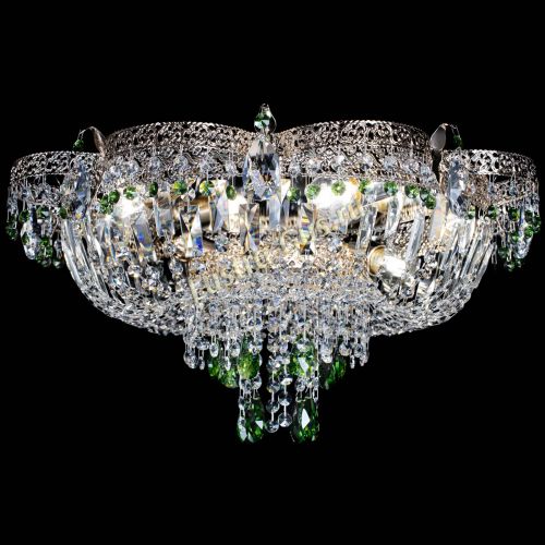 Люстра Камея Флора Журавлик №6 зеленая в Сочи Гусь Хрустальный