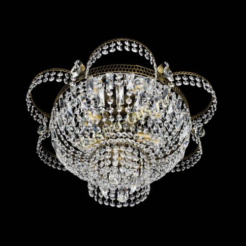 Люстра Камея №1 под бронзу прямая в Сочи Гусь Хрустальный