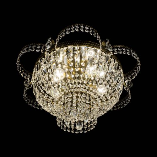 Люстра Камея №1 под бронзу прямая в Сочи Гусь Хрустальный