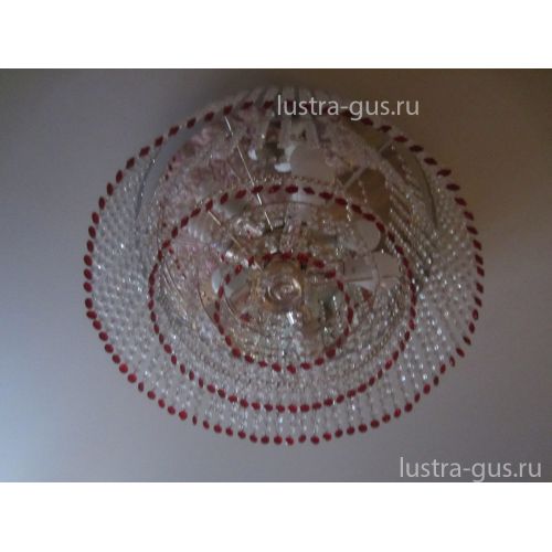 Люстра Капель обтикон 5 ламп в Сочи Гусь Хрустальный