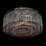 Люстра Капель оптикон №2 красная в Сочи