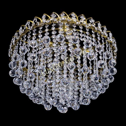 Люстра Капель Пирамида Шар 30 с подвесом под бронзу в Сочи Гусь Хрустальный