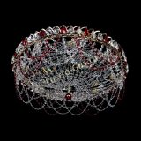 Люстра Каскад Ажур 700 мм красный в Сочи Люстра Каскад Ажур 700 мм красный в Сочи