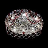 Люстра Каскад Ажур 700 мм красный в Сочи Люстра Каскад Ажур 700 мм красный в Сочи