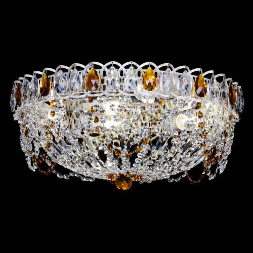 Люстра Каскад Ажур Чайная белая в Сочи Гусь Хрустальный