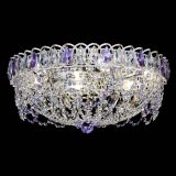 Люстра Каскад Ажур Фиолетовая белая в Сочи