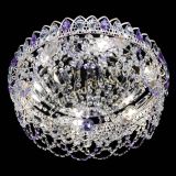 Люстра Каскад Ажур Фиолетовая белая в Сочи