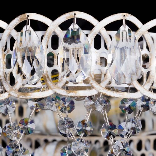 Люстра Каскад Ажур белая в Сочи Гусь Хрустальный