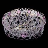 Люстра Каскад Ажур Розовая белая в Сочи