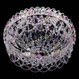 Люстра Каскад Ажур Розовая белая в Сочи