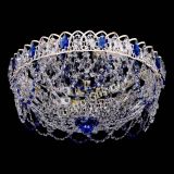 Люстра Каскад Ажур Синяя белая в Сочи