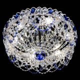 Люстра Каскад Ажур Синяя белая в Сочи