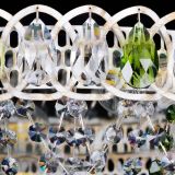 Люстра Каскад Ажур Зеленая белая в Сочи