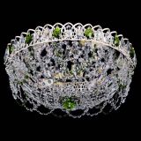 Люстра Каскад Ажур Зеленая белая в Сочи