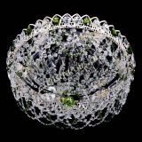 Люстра Каскад Ажур Зеленая белая в Сочи