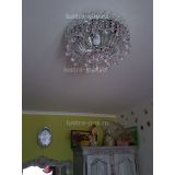 Люстра Катерина шар розовая в Сочи