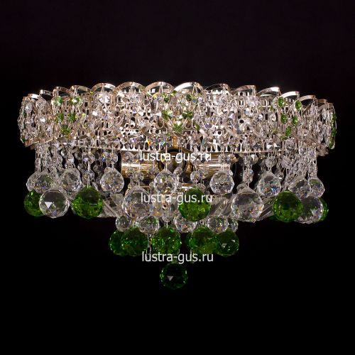Люстра Катерина шар зеленая в Сочи Гусь Хрустальный