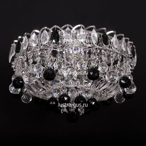 Люстра Катерина шар черная в Сочи Гусь Хрустальный