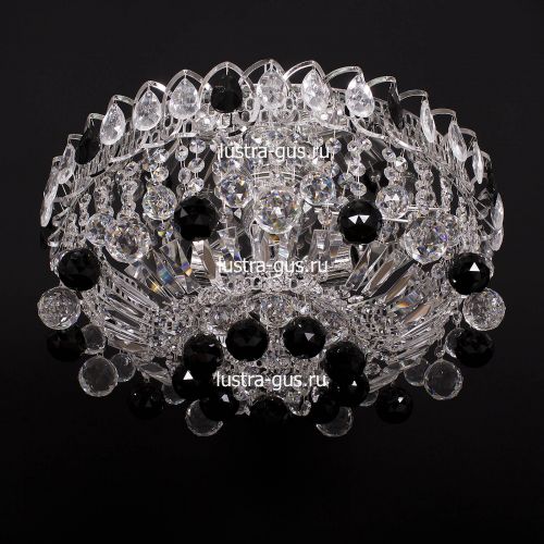 Люстра Катерина шар черная в Сочи Гусь Хрустальный