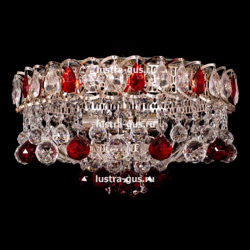 Люстра Катерина Шар Журавлик зеленая в Сочи Гусь Хрустальный