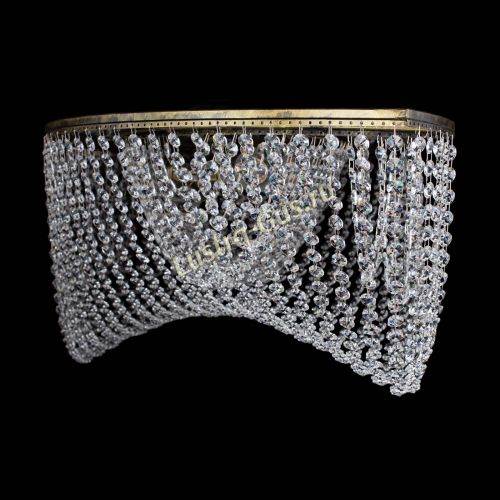 Люстра Хрустальная Волна под бронзу в Сочи Гусь Хрустальный