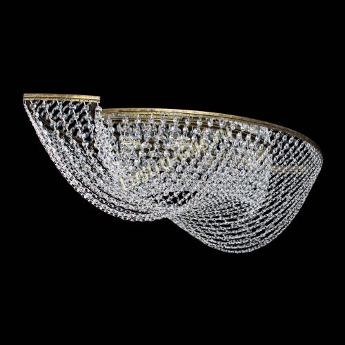 Люстра Хрустальная Волна под бронзу в Сочи Гусь Хрустальный