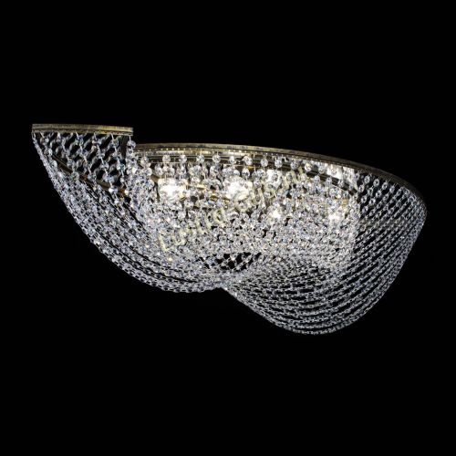 Люстра Хрустальная Волна под бронзу в Сочи Гусь Хрустальный