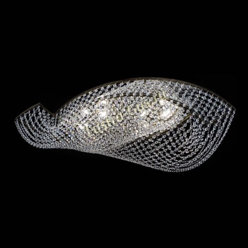 Люстра Хрустальная Волна под бронзу в Сочи Гусь Хрустальный