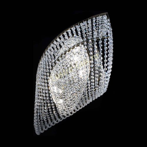 Люстра Хрустальная Волна под бронзу в Сочи Гусь Хрустальный