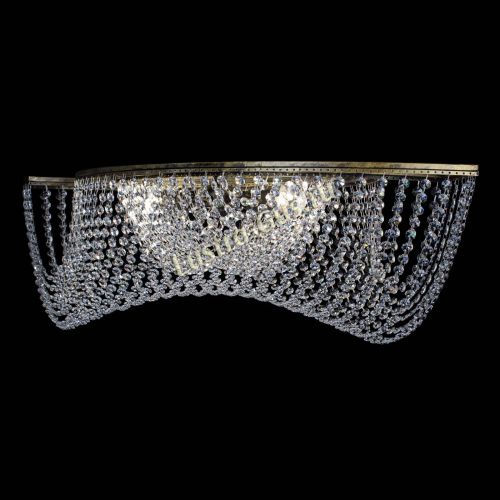 Люстра Хрустальная Волна под бронзу в Сочи Гусь Хрустальный